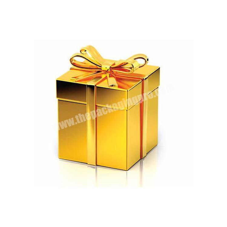 factory direct supplier custom design luxury gift box gold