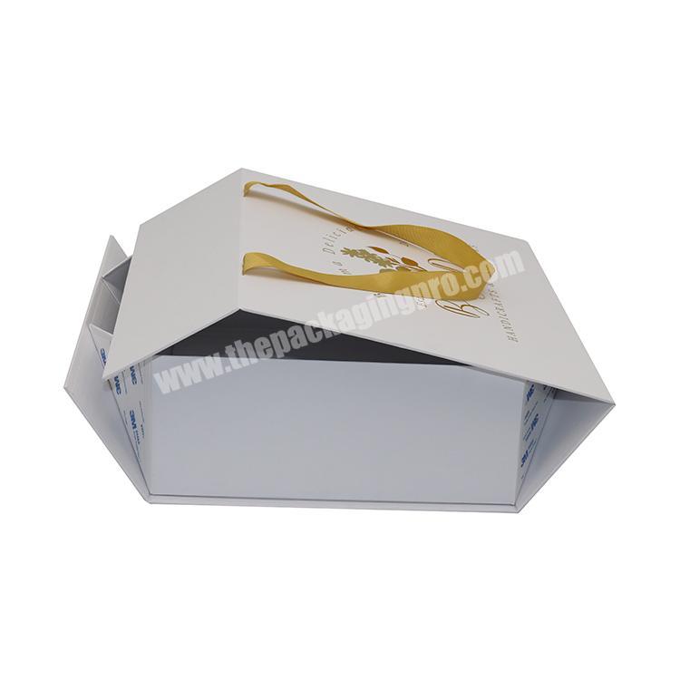 factory direct supplier custom magnetic white rigid gift boxes