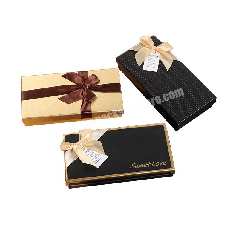 Factory direct supply small gift box custom logo gift jewelry box gift box ribbon