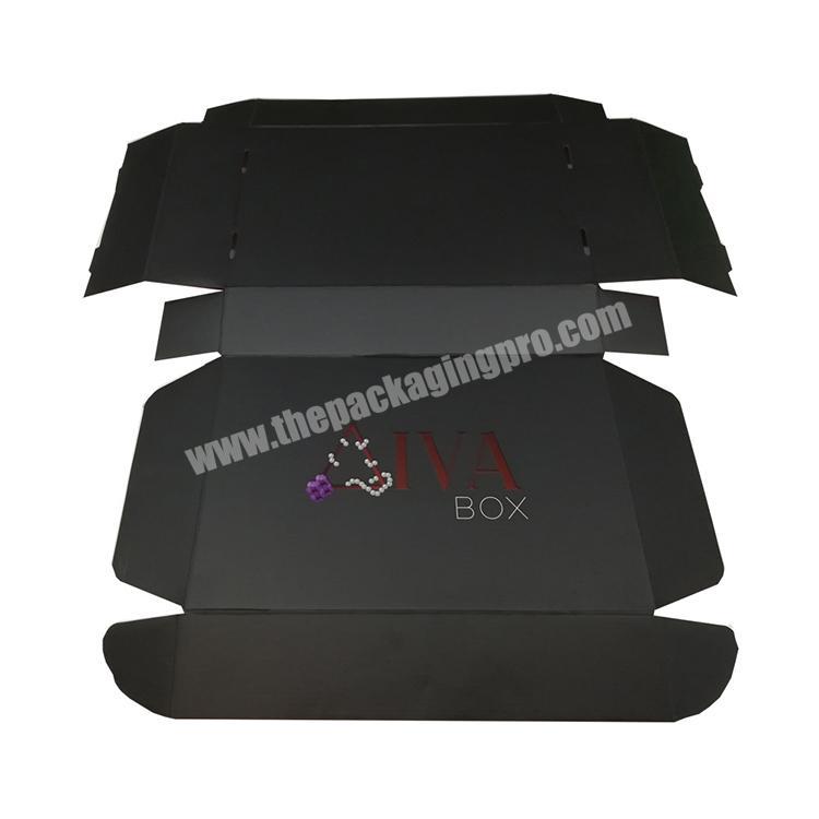 factory directly custom foldable black carton box