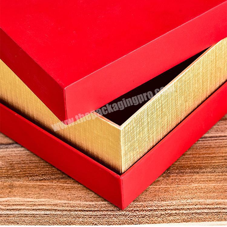 factory directly custom logo luxury red gift box