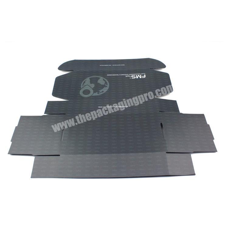 Factory directly  custom logo printed  black shipping boxes