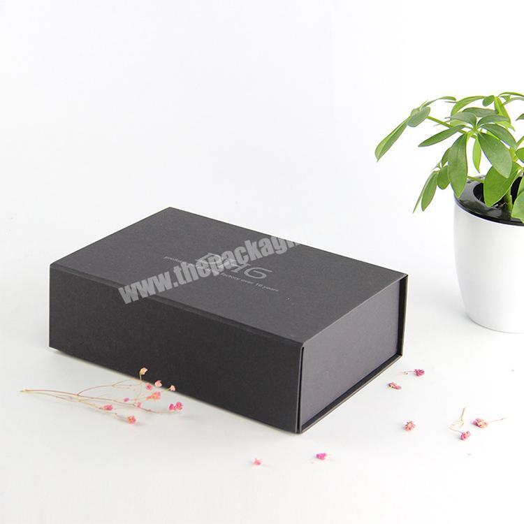 factory directly custom wholesale black cardboard folded box