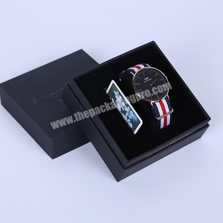 factory directly luxury black packaging boxes for watches