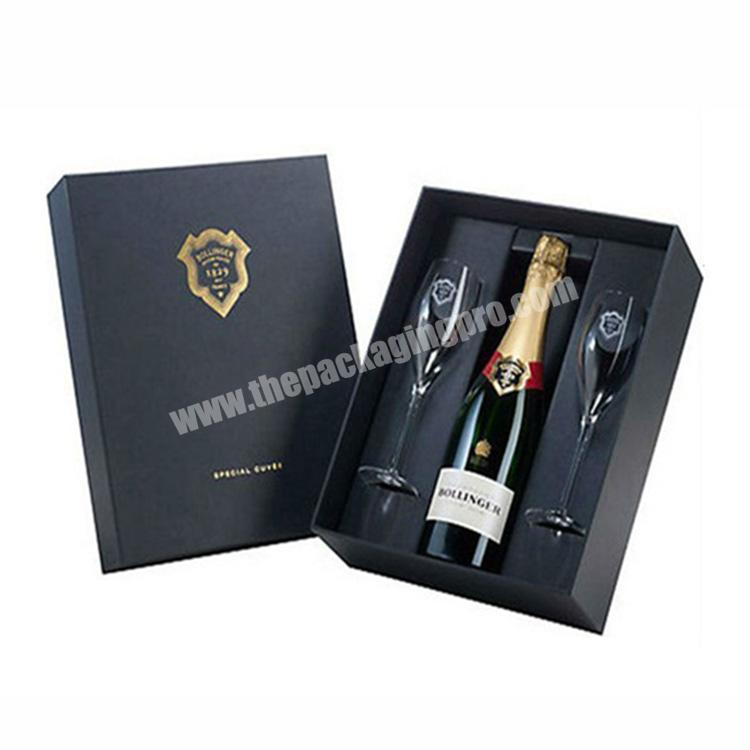 factory directly luxury paper champagne bottle gift box