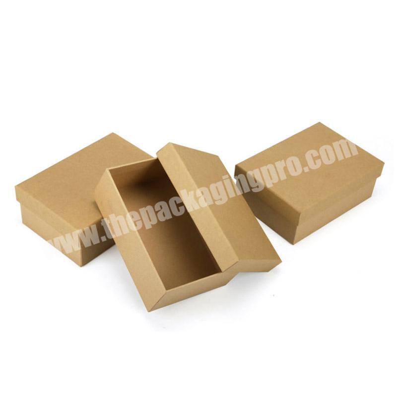 Factory directly sale custom logo service brown kraft paper box packaging