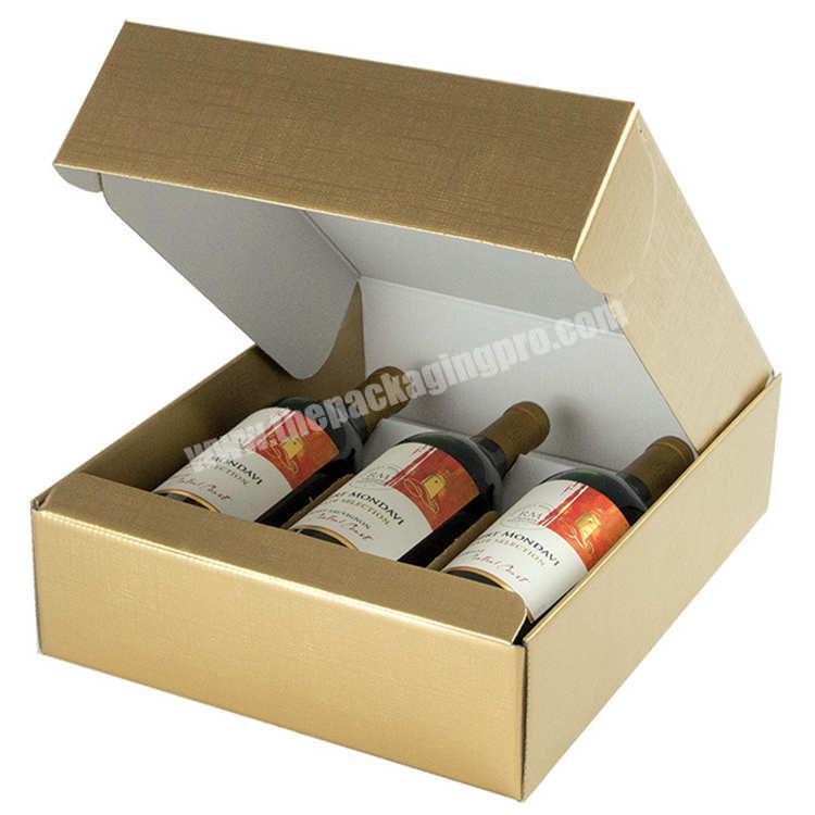 Factory Directly Supply Durable B Flute Corrugated Paper Box for Wine Packing