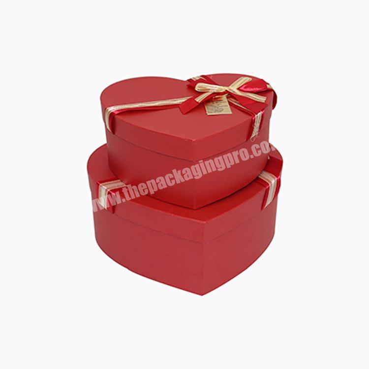 factory high quality custom luxury heart shape flower box