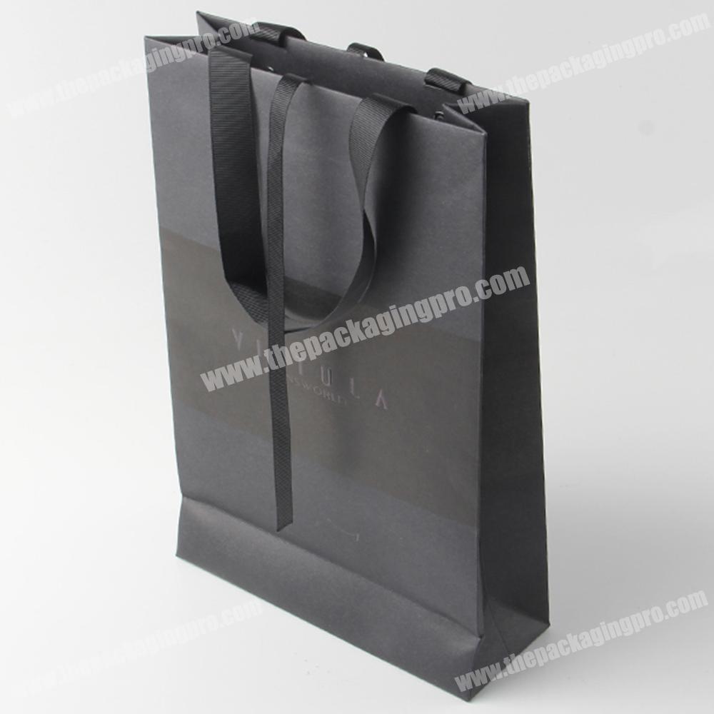 Factory hotsell luxury gift paper bagcustom printed shopping paper bag with ribbon