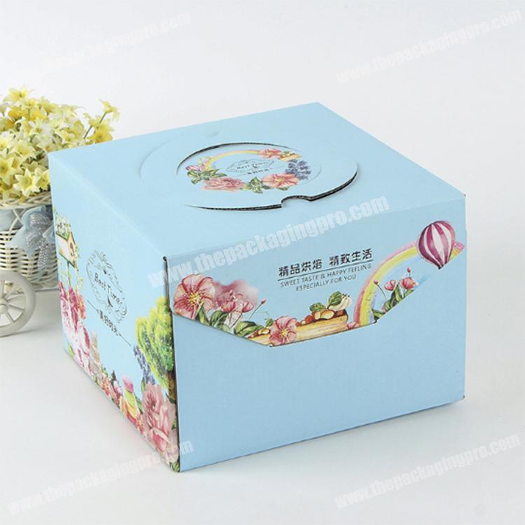 Factory made food grade decorative cake cardboard box packaging