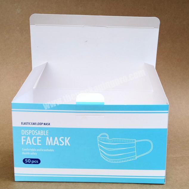 Factory manufacturing production custom face mask packaging box