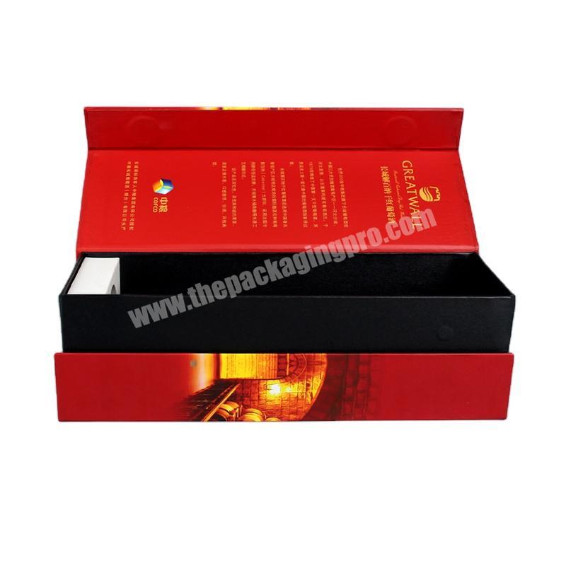 Factory outlet wine bottle gift packaging paper box