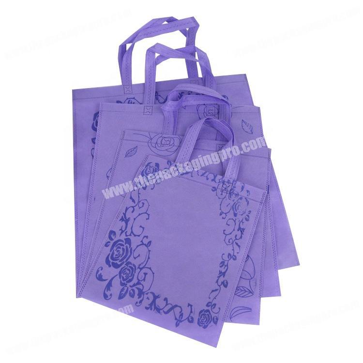 Factory price colorful non woven packaging custom printed bags with logo