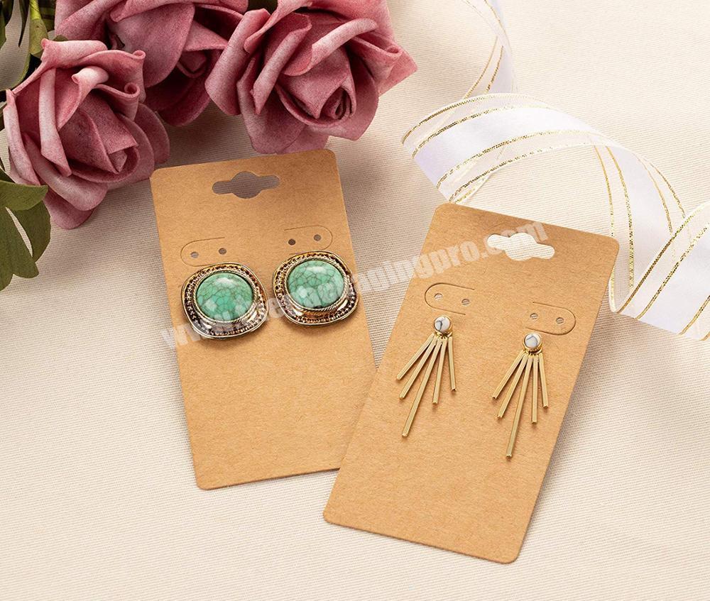 Factory Price Custom Printed Necklace Earrings Cards Bracelet Ring Jewelry Packaging Cards