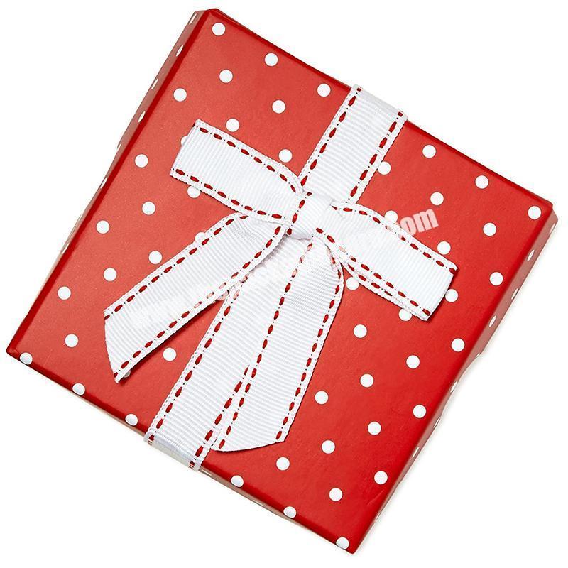 factory price decorative paper cardboard folding packaging gift Christmas box with lid