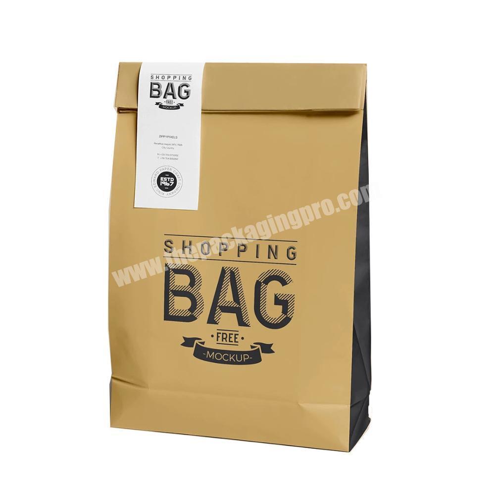 Factory Price Handmade recycled packing paper bag with your own logo