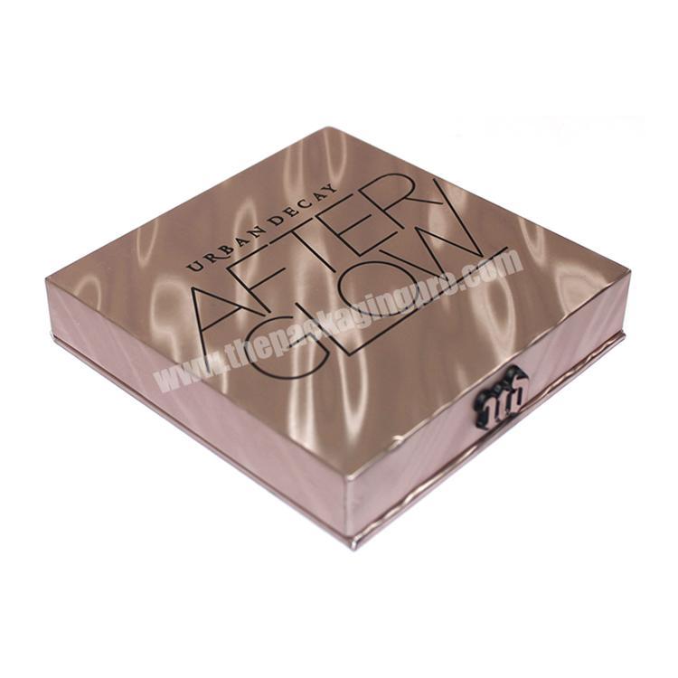 Factory price high quality magnetic cardboard custom design eye shadow packaging box urban decay
