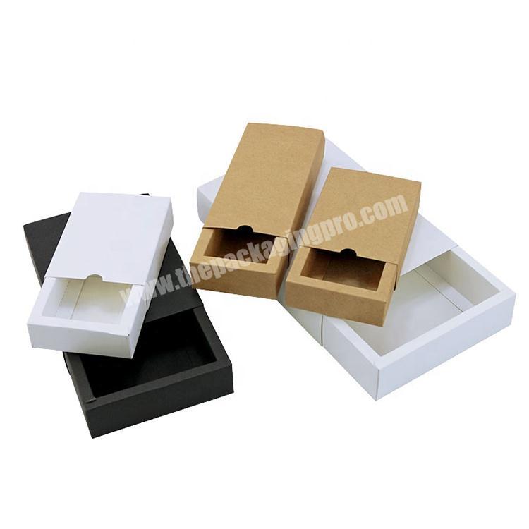 Factory price kraft paper drawer gift packaging box cartoon