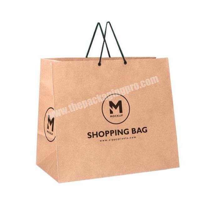 Factory Price Kraft paper shopping bag wholesale extra large shopping bag