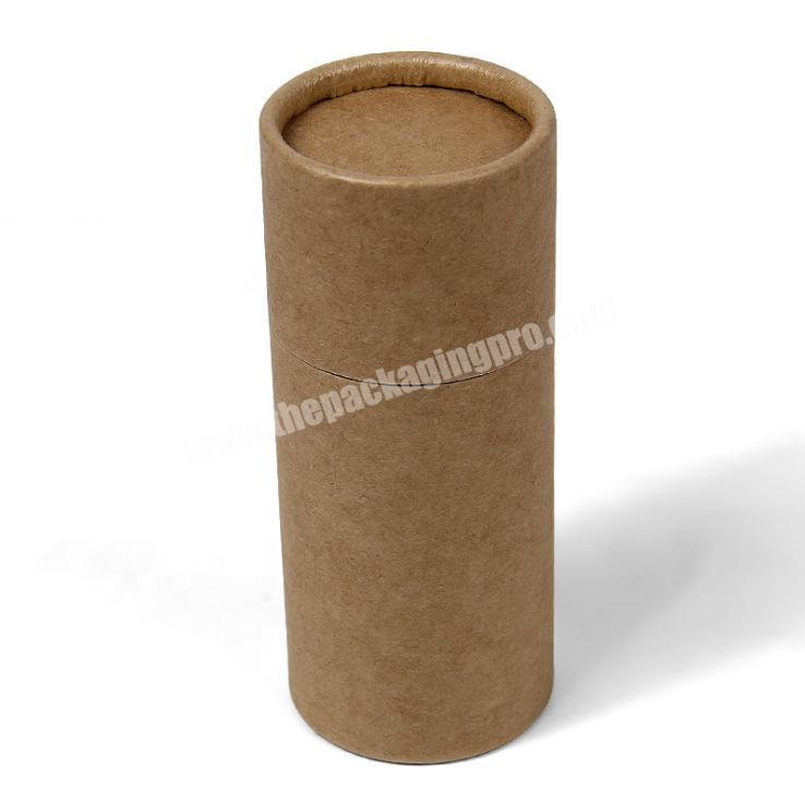 Factory round paper cans kraft paper cylinders custom color printing tea cans
