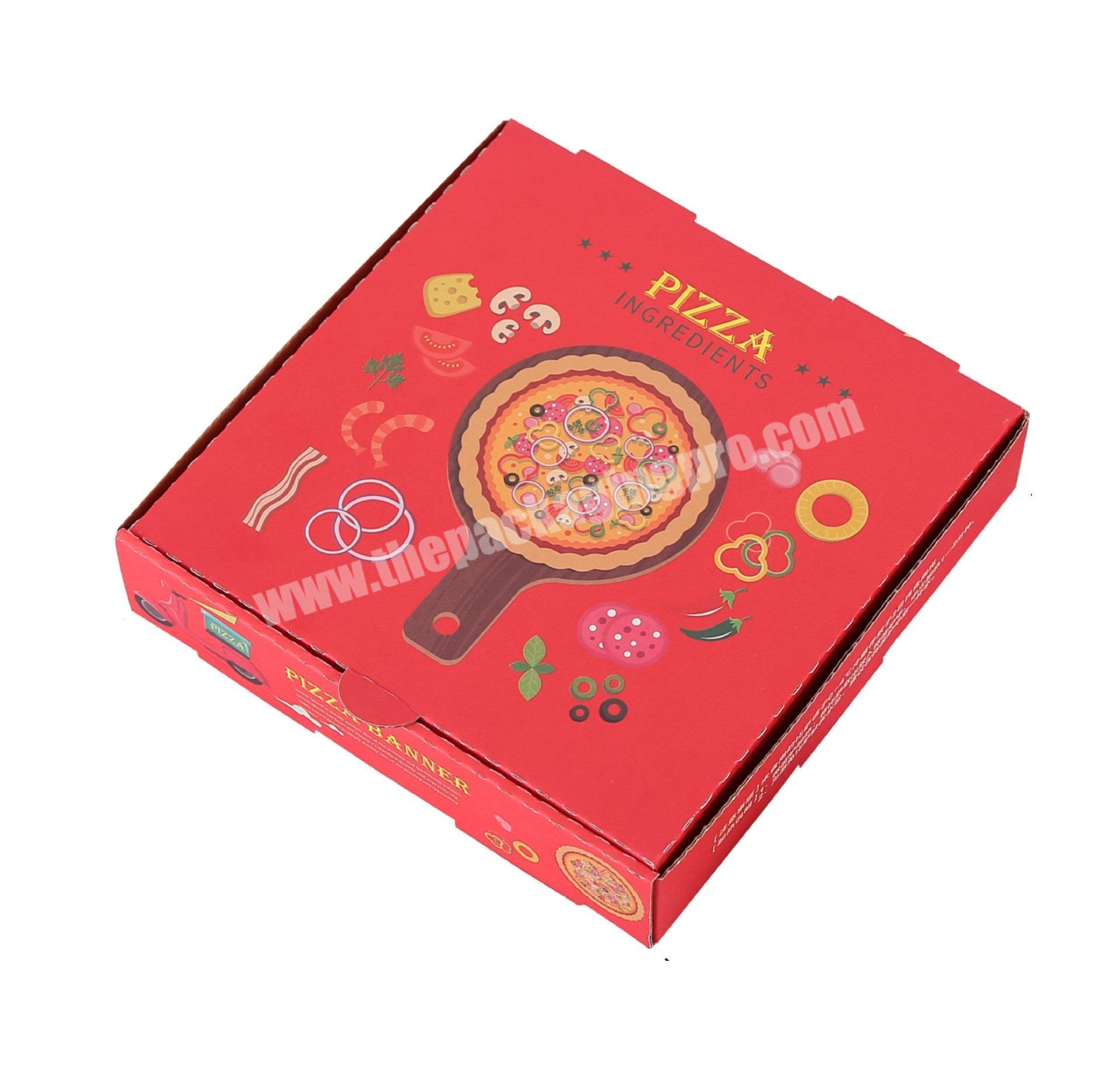 Factory source cheap custom pizza boxes for pizza packaging