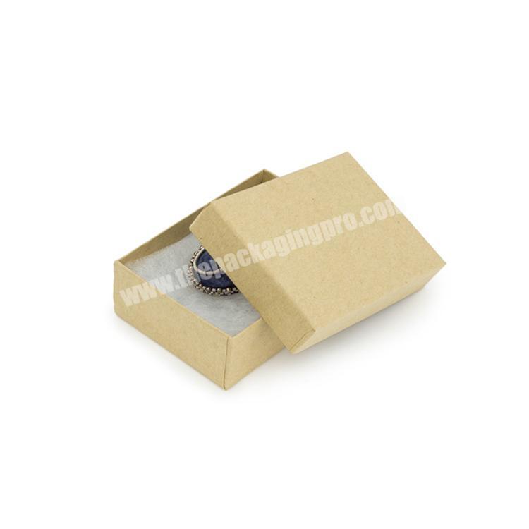factory supplier custom wholesale kraft paper jewelry box