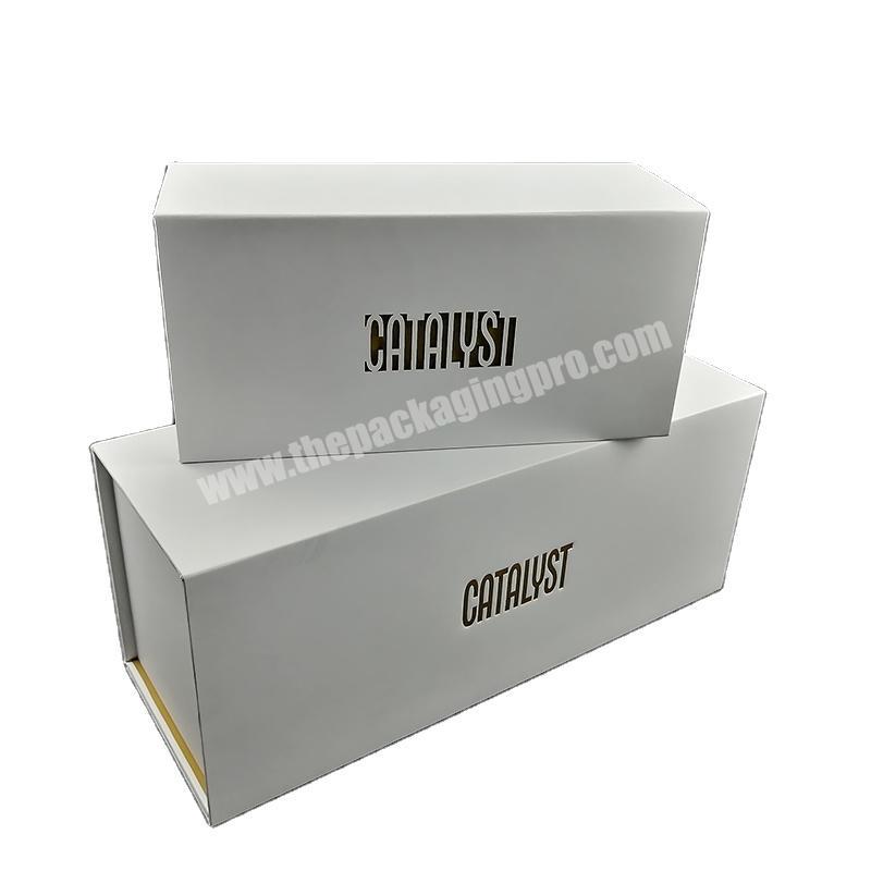 Factory Supplier Laser Cut Logo Folding Gift Box Magnetic Boxes