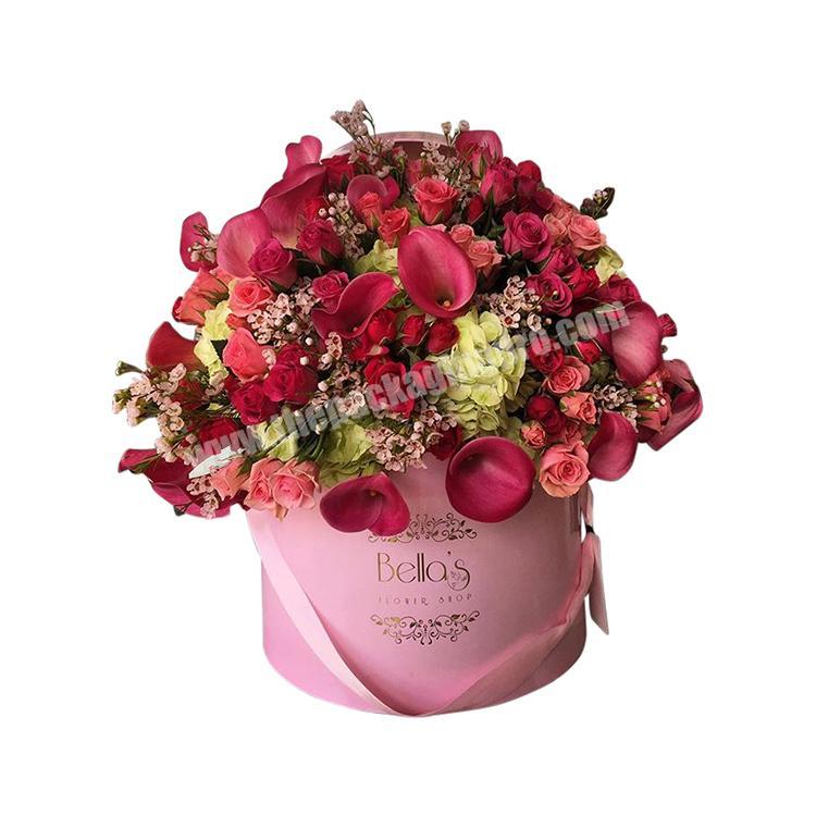 factory supplier luxury round packaging hat box flowers