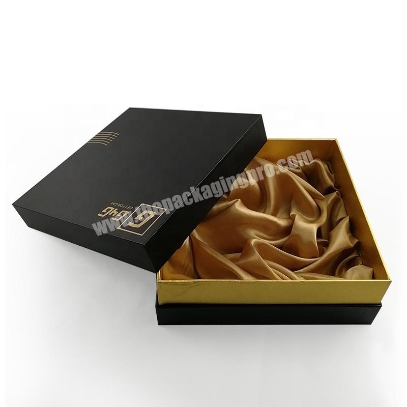 Factory Supplier Square Shoulder Style Paper Box Packaging For Luxury Gift With Gold Border