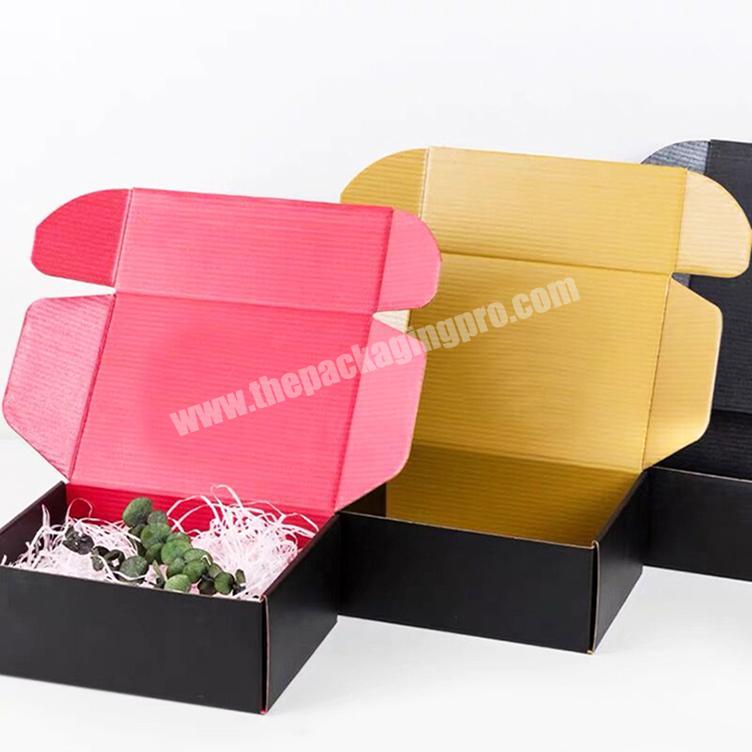 Factory Supply Cmyk Full Color Printed Apparel Packing Customised Corrugated Mailing Box Print