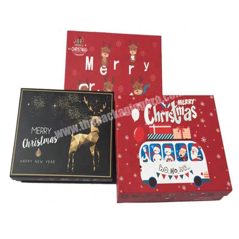 Factory Supply Custom cardboard gift box with UV Coating logo fr christmas