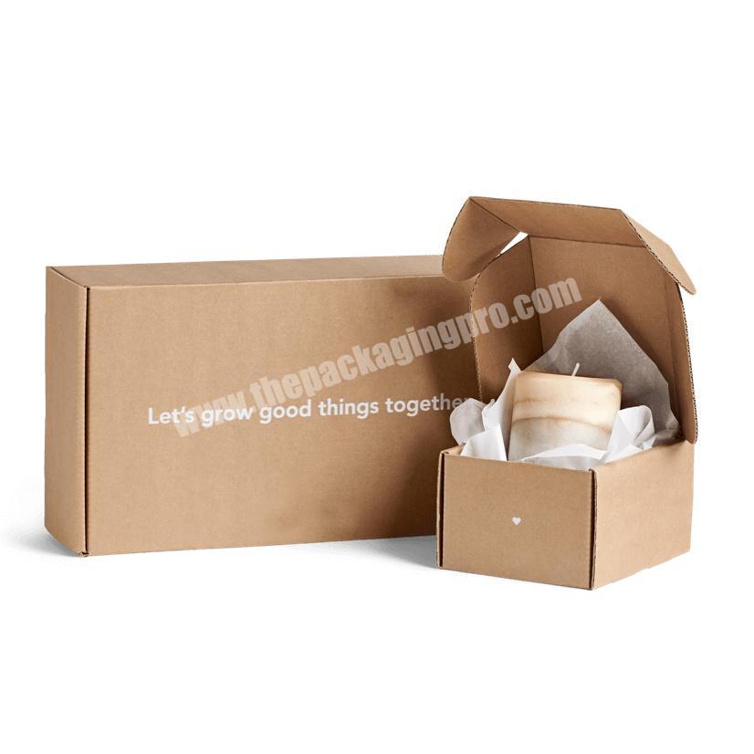 Factory Supply Discount Price Folding E Flute Cardboard Lid And Bottom Mailer Shipping Corrugated Box With Finger Spot