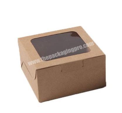 Factory Supply Discount Price Rigid Cardboard Gift Window Box See Through Gift Box