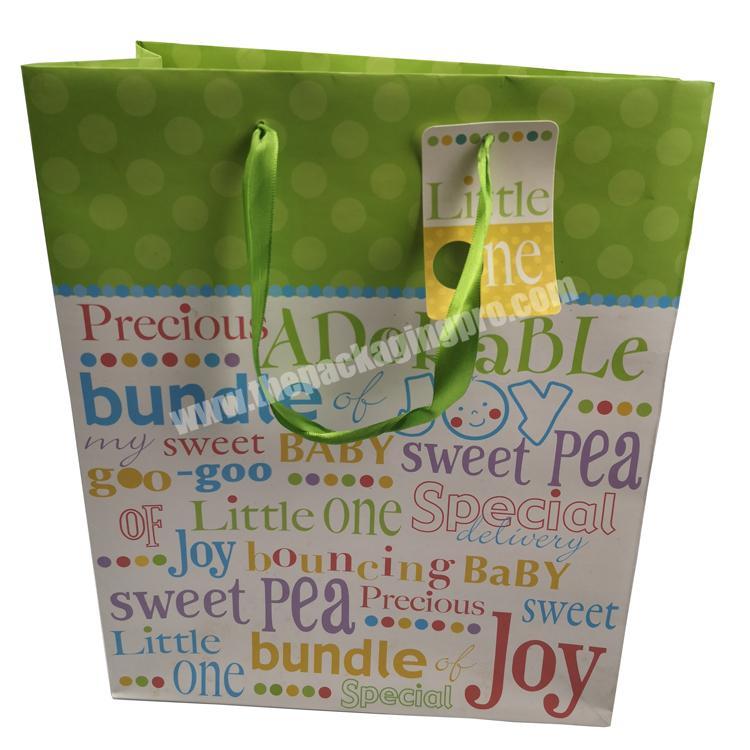 Factory supply recycled shopping kraft paper bag with your own Logo