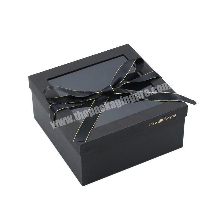Factory Supply wholesale clear window gift box