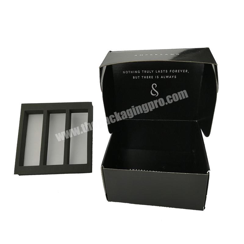 Factory Supplying Paper Mailer Box Mail Corrugated Black