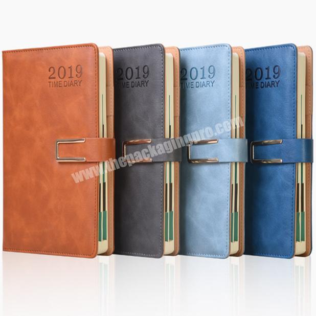 Factory Tabs Divider Diary Custom Leather Notebook Monthly Agenda With Snap