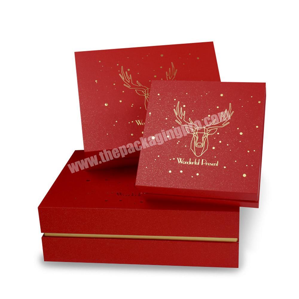 Factory Top and Bottom Paper board Box Custom Logo Luxury Christmas Gift box