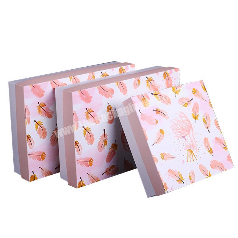 Factory wholesale 400gsm paperboard boxes CMYK printing removeable lid universal cardboard box