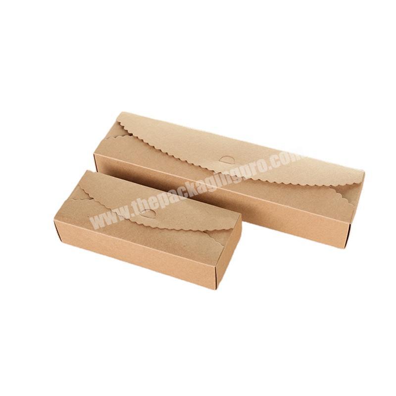 Factory wholesale Buckle type gift packaging kraft paper box customized festival packing kraft paper box