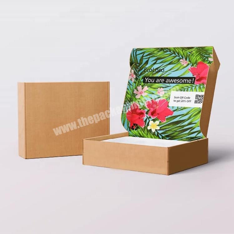 Factory Wholesale Custom Cardboard Mailer Packaging Box Black Mailer Box