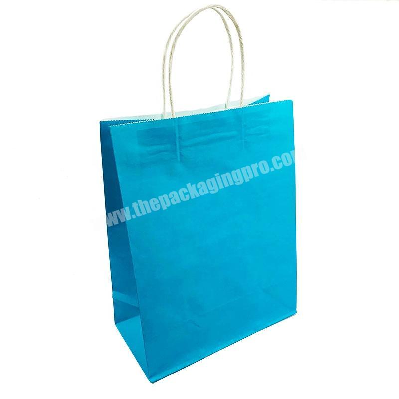 Factory wholesale custom cheap recycled white kraft pribted logo cheap reusable paper bags for clothing packaging