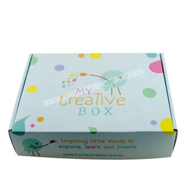 Factory wholesale custom corrugated paper box color printing aircraft box express package box