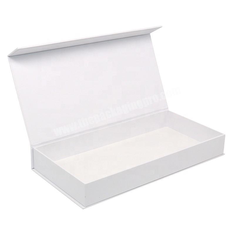 Factory Wholesale Custom Logo Printed Foldable White Magnetic Gift Box