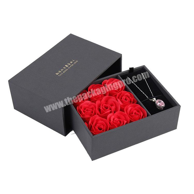 Factory wholesale custom logo wedding flower box