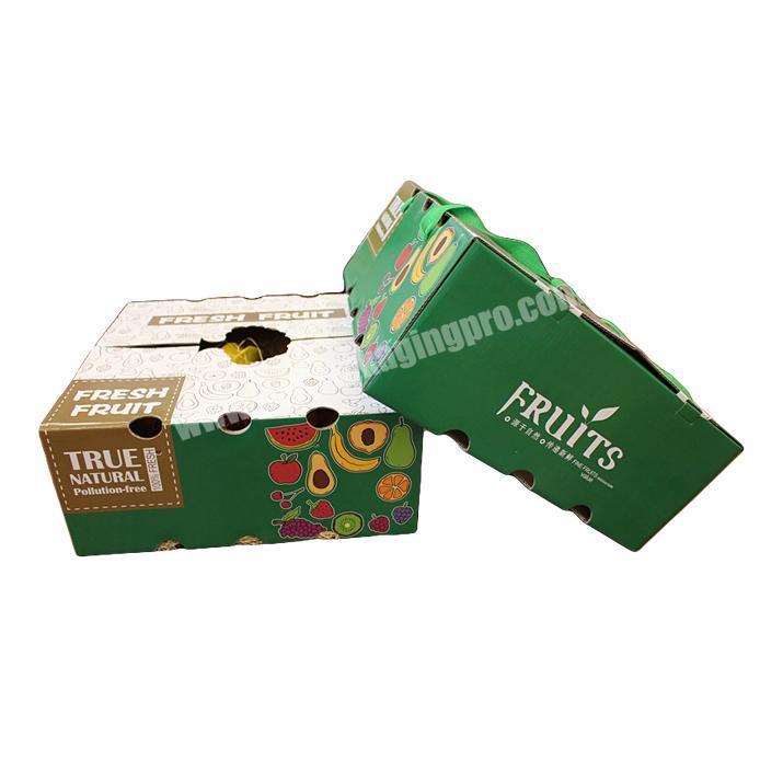 Factory wholesale custom luxury corrugated fruit box tree shape die cutting rigid mailing carton box for fruits