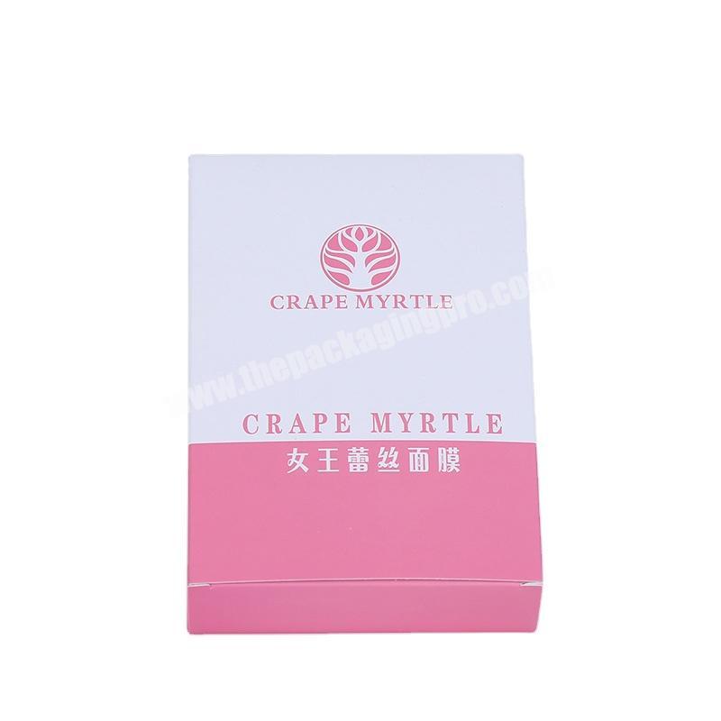 Factory wholesale Customized facemask packaging paperboard box colour cosmetic gift cardboard box