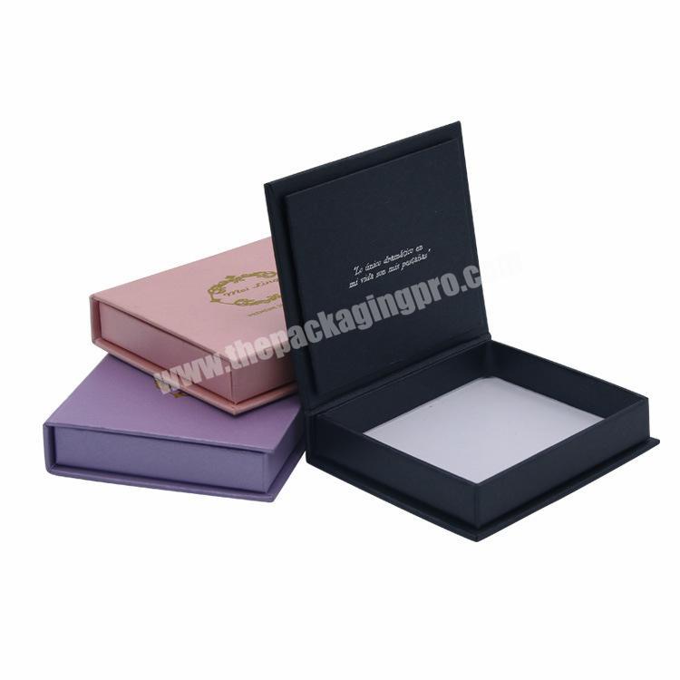 Factory Wholesale Customized Printed Gold Foil Stamping Empty Eyelashes Paper Package Box Custom