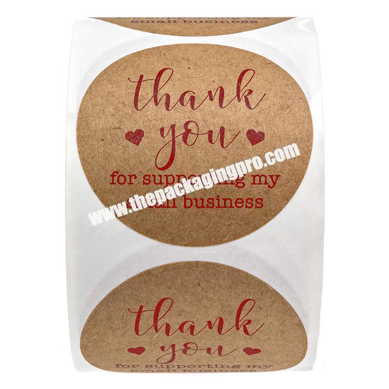 Factory Wholesale High Quality PrintingPackaging Thank You Sticker Product Label Stickers Custom