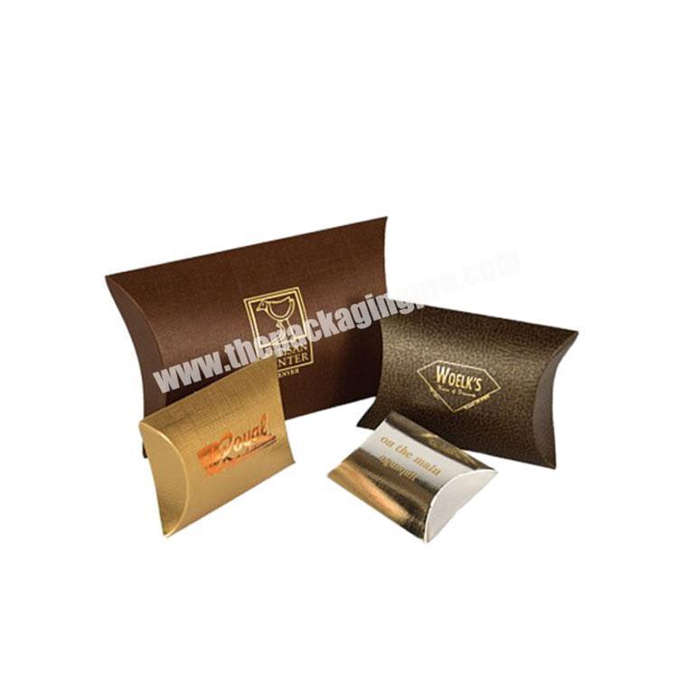 factory wholesale kraft paper pillow box packaging